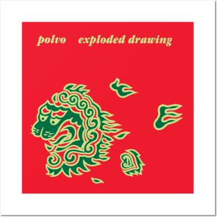 Polvo Exploded Drawing Posters and Art